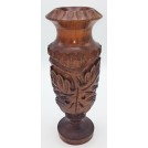 Set vaze decorative din lemn sculptate